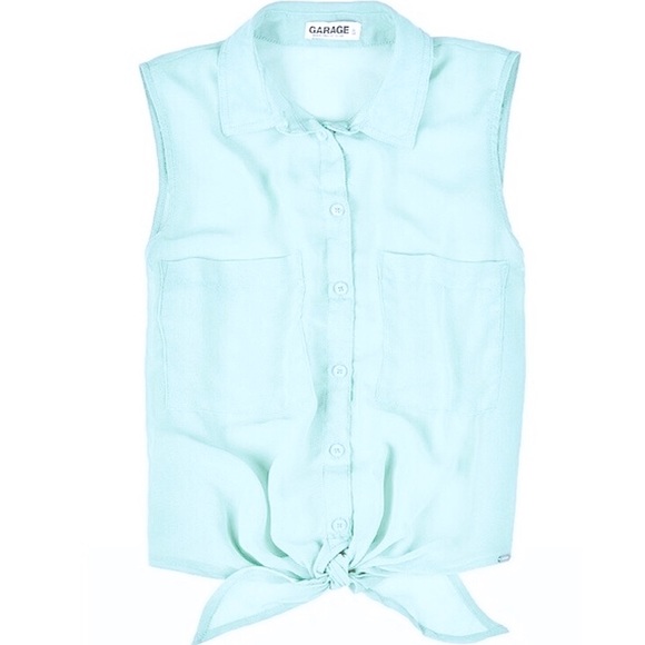 Garage Sleeveless Chiffon Blouse - Picture 5 of 5